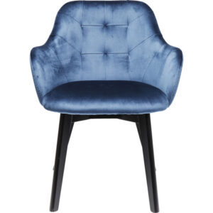 KARE Design - Blå velour stol