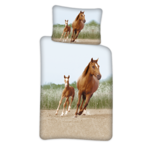 Heste sengetøj - 140 x 200